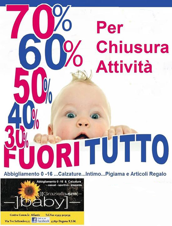 FUORI TUTTO presso Graziella.SM baby