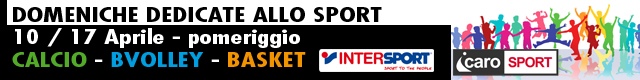 DOMENICHE dedicate allo SPORT: 10 – 17 aprile