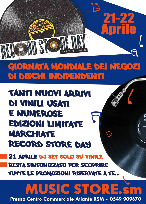 RECORD STORE DAY 21-22 APRILE