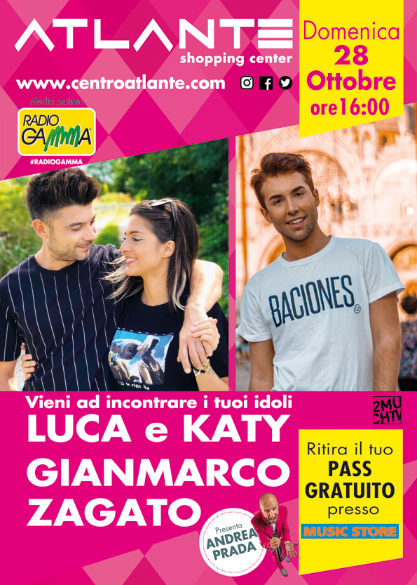 LUCA E KATY GIANMARCO ZAGATO – PASS GRATUITO