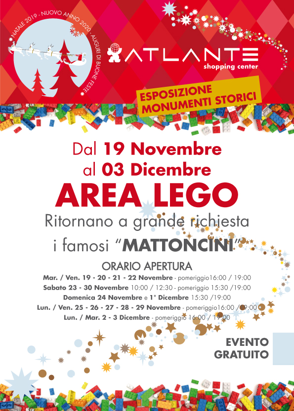 AREA LEGO – INGRESSO GRATUITO