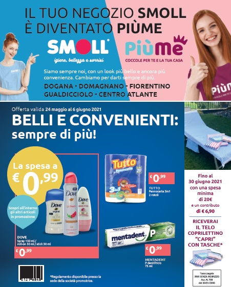 OFFERTE SMOLL / PIU’ME