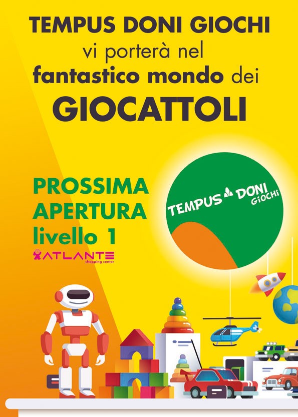 PROSSIMA APERTURA: TEMPUS DONI GIOCHI